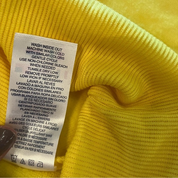 NWT Womens Medium Limited Edition Champion Yellow Pac-man XSweatshirt 80s Retro - Picture 6 of 11